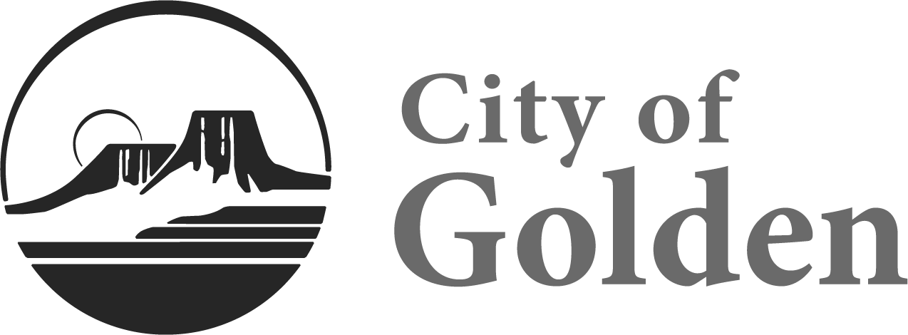 City of Golden Logo Bnw
